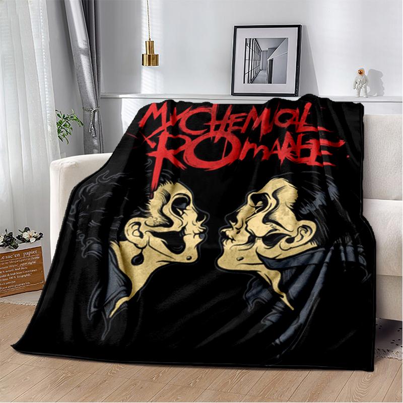 3D My Chemical Romance Band Gerard Way Soft Plush Blanket,Flannel Blanket Throw Blanket for Living Room Bedroom Bed Sofa Cover