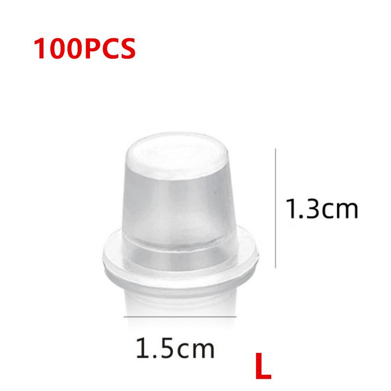 100pc S/M/L Plastic Disposable Microblading Tattoo Ink Cups Permanent Makeup Pigment Clear Holder Container Cap Tattoo Accessory