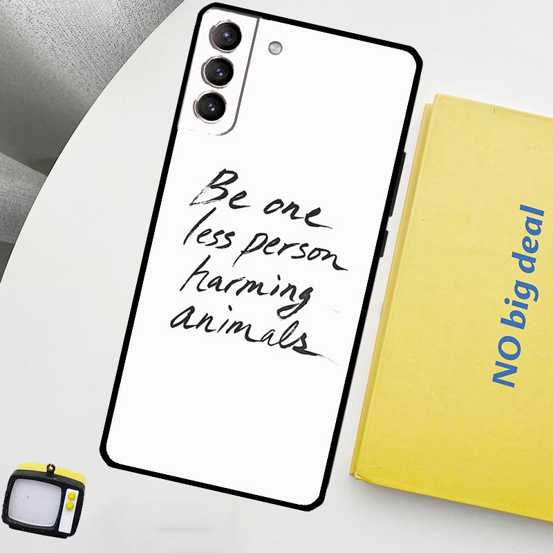 Vegan Inspiration Phone Case For Samsung Galaxy S24 Ultra S20 S21 S22 S23 Plus S9 S10 S24 FE S25 Ultra Cover