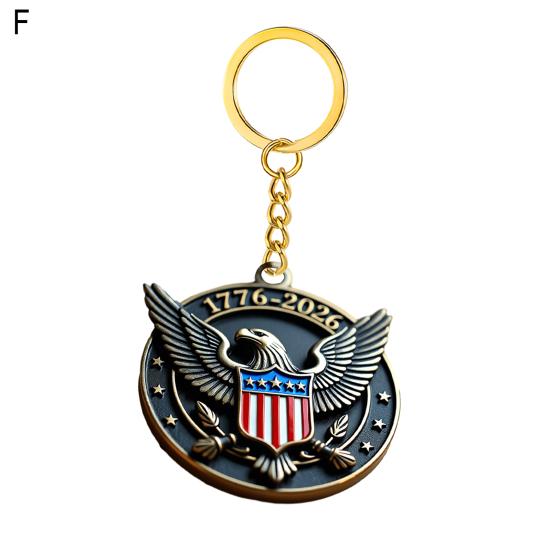 Świętuj 250 lat Amerykańskiej Dumy Brelok w kształcie sowy Flaga USA
