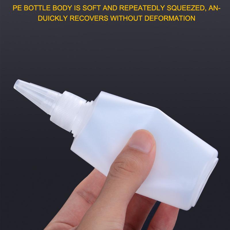10-1000Ml Empty Plastic Squeeze Dropper Bottle With Screw Cap Semi-Transparent Eyes Liquid Ink Oil Paint Pigment Container