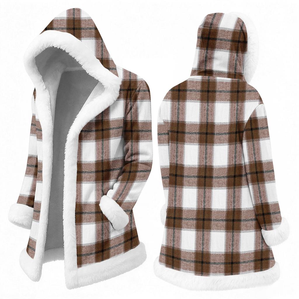 Men's Casual Plaid Print Jacket Fall Winter Outerwear for Everyday Wear