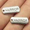 10 stuks Woord Tags Hanger Bedels Antiek Zilverkleur Gezegend Geloof Geloof Vertrouwen Familie Namaste Onbevreesd Droom Hoop Bedels