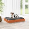 Dog Bed Wax Brown 72 x 54 x 9 cm Solid Pine Wood