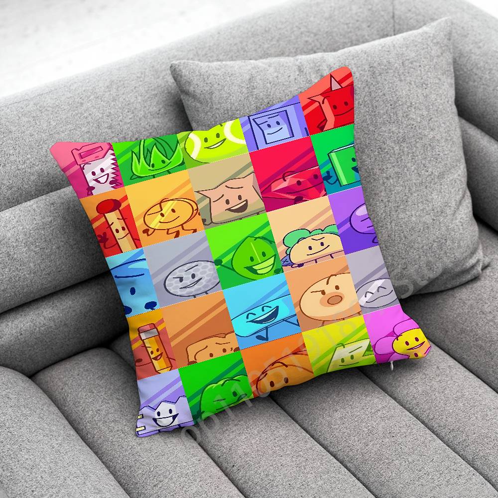 Bfdi B-Battle for Dream Island Cool Throw Pillow Case For 45x45cm 40x40cm 30x30cm 50x50cm 55x55cm Square Home Pillowcase Case