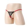 Men Sissy Lingerie Crotchless Metal O-Ring Thong Low Rise Exotic Bikini Penis Hole G-String Exposed Cock Crossdresser Underwear