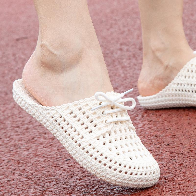 Comandați o mărime mai mare Papuci de casă de modă pentru femei Papuci de plajă impermeabili Papuci plati confortabili