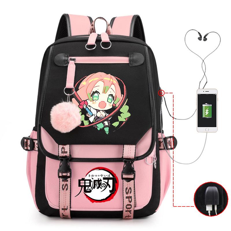 Demon slayer ghost extermination column student schoolbag junior high school student primary school student middle school student backpack