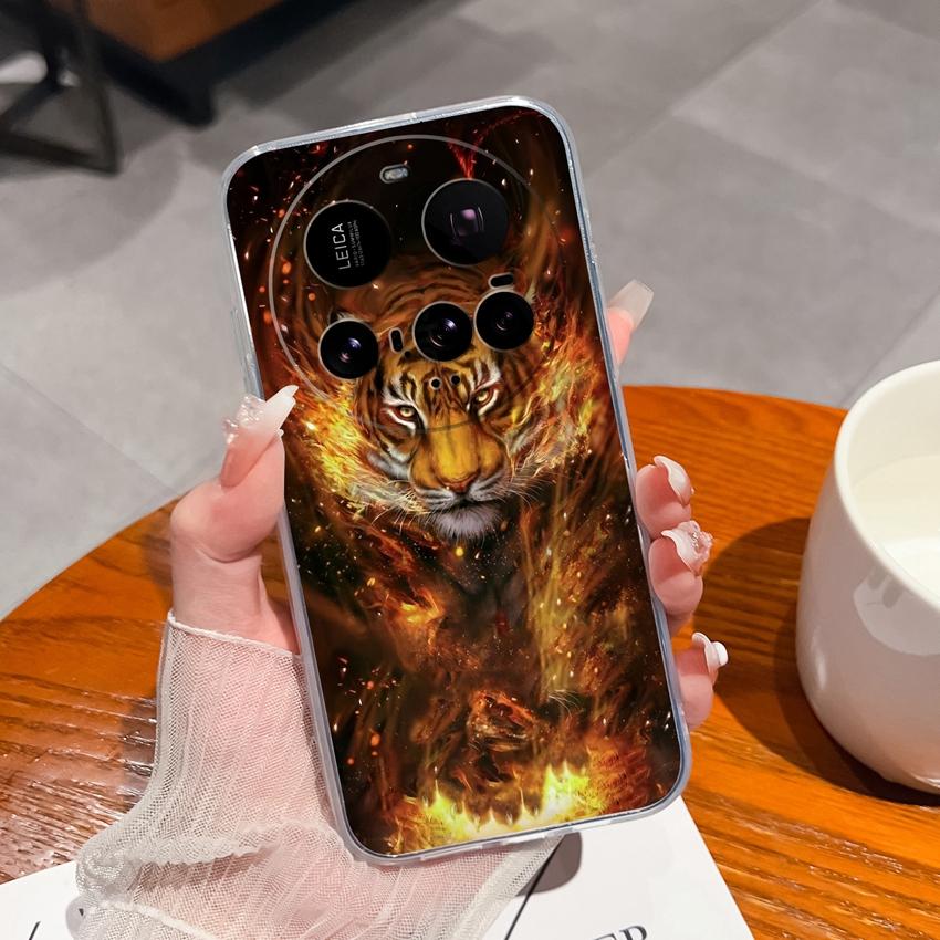 For Xiaomi Mi 12 10 11 15 Ultra 15T Phone Case Cute Ragdoll Bear Patterns Transparent Slim TPU Anti Slip Protective Soft Back Cover For Xiaomi Housing