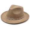 Diamond Embellishment Ethnic Style Western Cowboy Hat Crimped Top Hat Tibetan Suede Jazz Hat Travel Party Hat