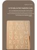 Montessori Wooden Toy: Double-Sided Grooved Calligraphy & Letter Number Board for Early Childhood Education