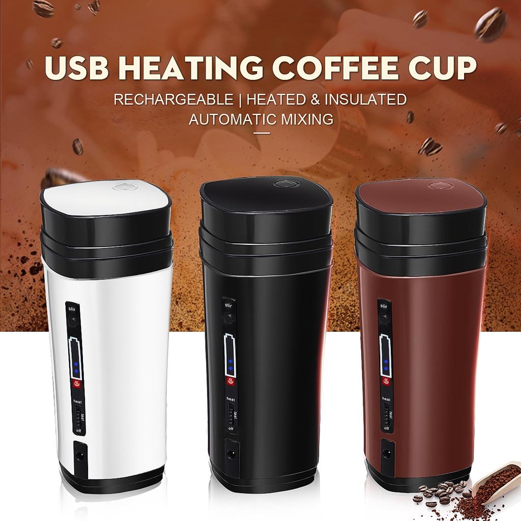 Heating Bottle Coffee Cup Self Stirring USB Rechargeable Auto Mix Mug Warmer Self Automatic Stirring Mixing Mug Insulation