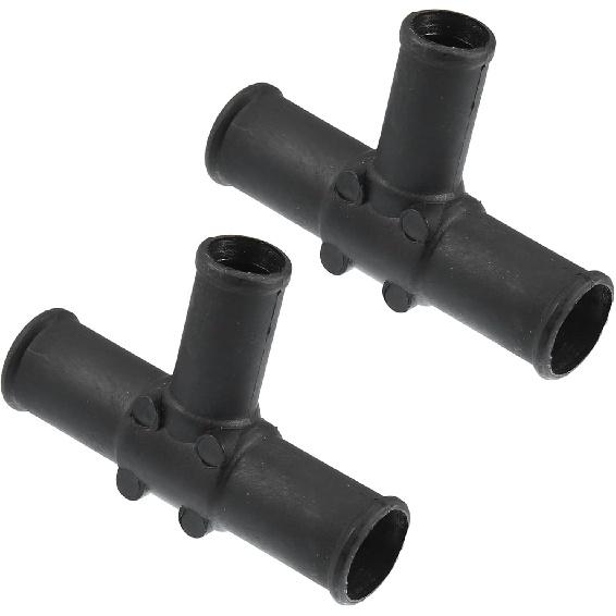 ACROPIX 2 Pcs Black Plastic Tee, Quick-connect Heater Hose Connector for Toyota Land Cruiser 1992-2007, Sequoia 2001-2007, Sienna 2004-2007 - HVAC