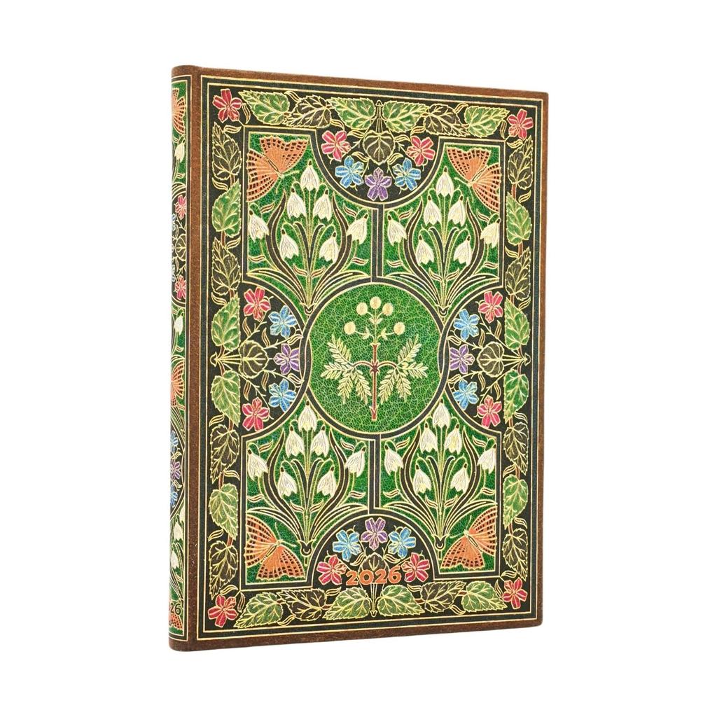 Paperblanks 2026 English Poetry In Midi Diary, Hardcover, Bloom, Size, DE0760-0