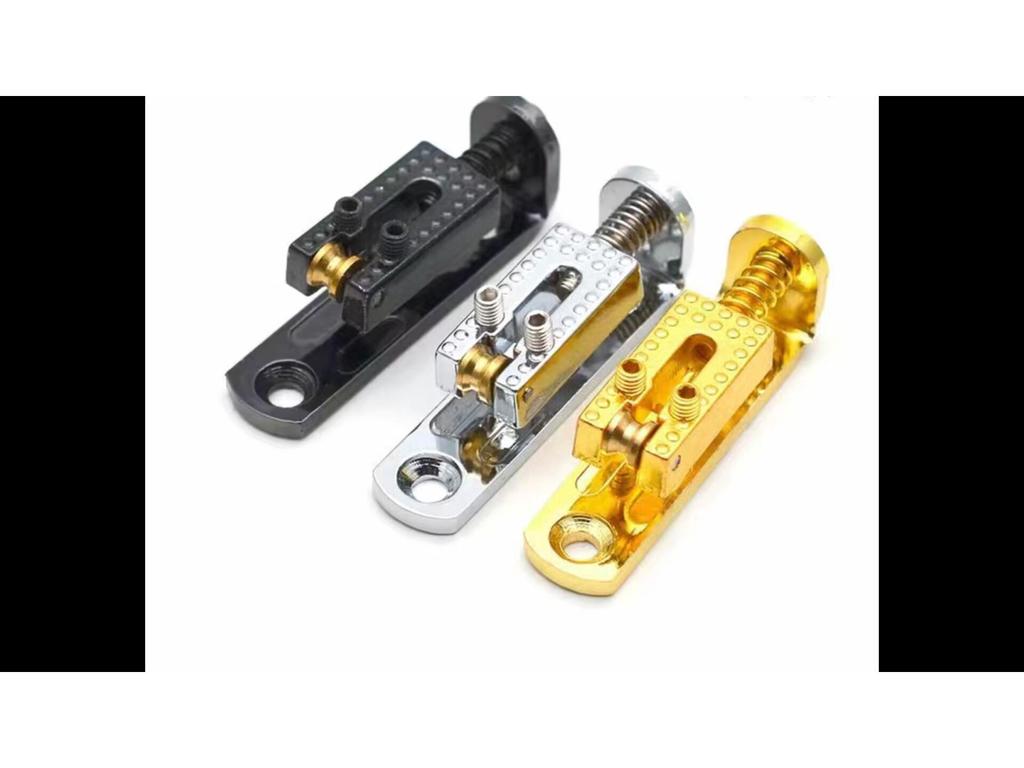 Electric Guitar String Saddle Roller Bridge - 3 String Pull Plates