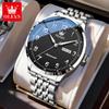 OLEVS Watches For Man Luxury Original Arabic Numerals Automatic Mechanical Watch Waterproof Week Date Mens Watch Gifts New 7100