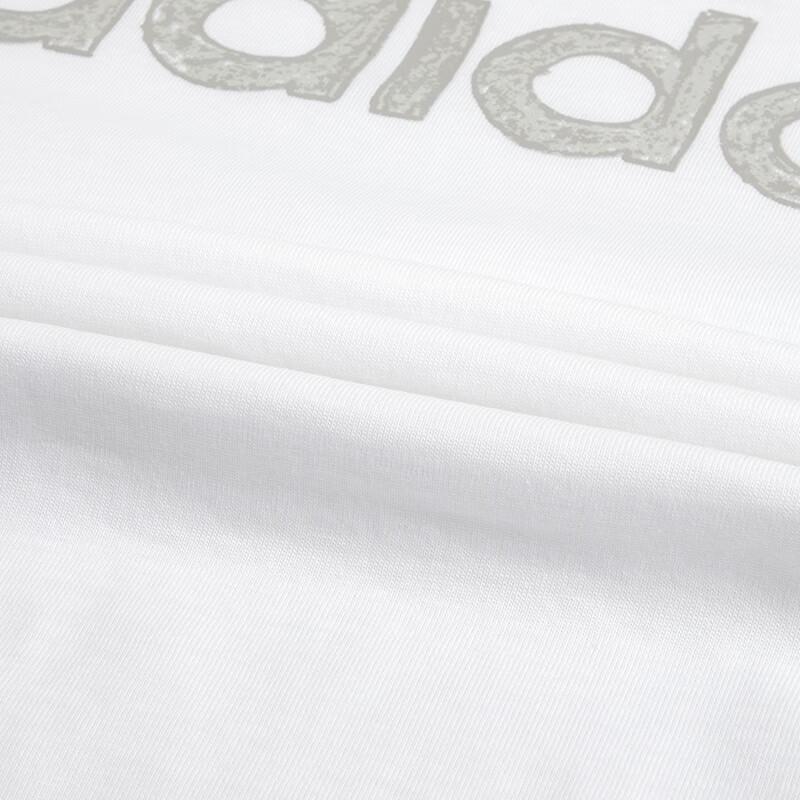 adidas T Shirts Men's White Crew Neck Moderate Straight Fit HS2522