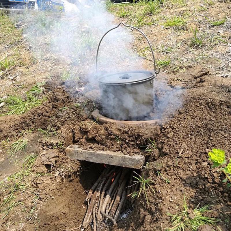 Jing Ren 4L Aluminiowy wiszący garnek kempingowy