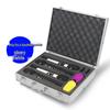 KTV Portable Wireless Microphone Storage: 2-Piece Aluminum Case for Handheld & Lavalier Mics.