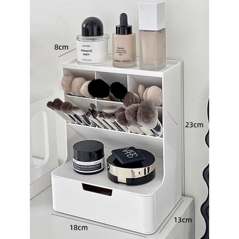 Kosmetik-Organizer im Schubladenstil: Bürsten-, Lippenstift-, Lidschatten-, Hautpflege-Aufbewahrungsregal