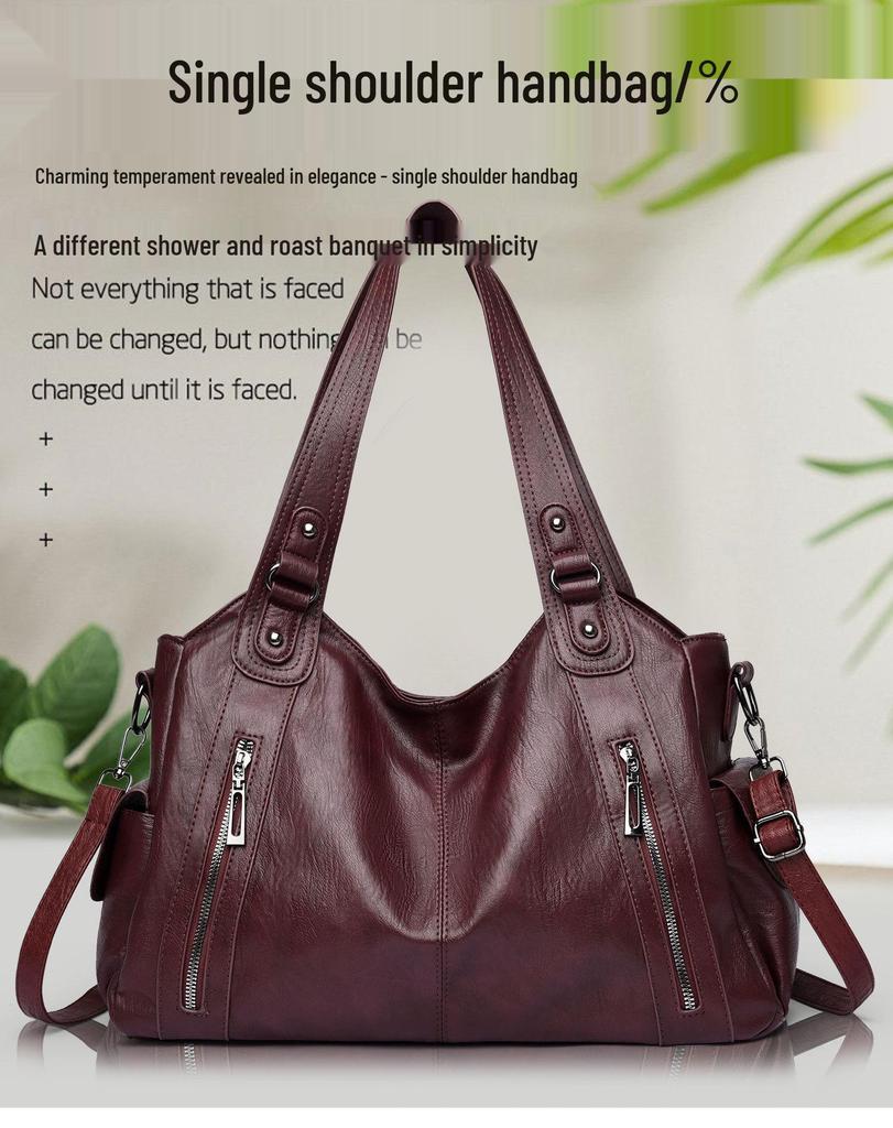 Retro Fashion Women's Tote 2026: Versatile High-End, Large Capacity Underarm Bag
