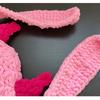Unisex Autumn Winter Handmade Crochet Knitted Hat Soft Warm Long Ear Beanie Hat Men Women Casual Y2K SkullCap Hats Ski Caps