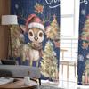 Jul- och Vinterklockgardiner för Vardagsrum Sovrum Heminredning Fönster Voile Tyllgardin Draperier