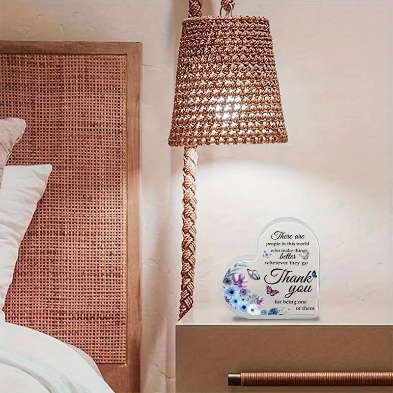 Seasonal decoration,Collectible Figurines Thank You Desk Decor - Aesthetic Room Decor, Office Decor for Women, Unique Gifts