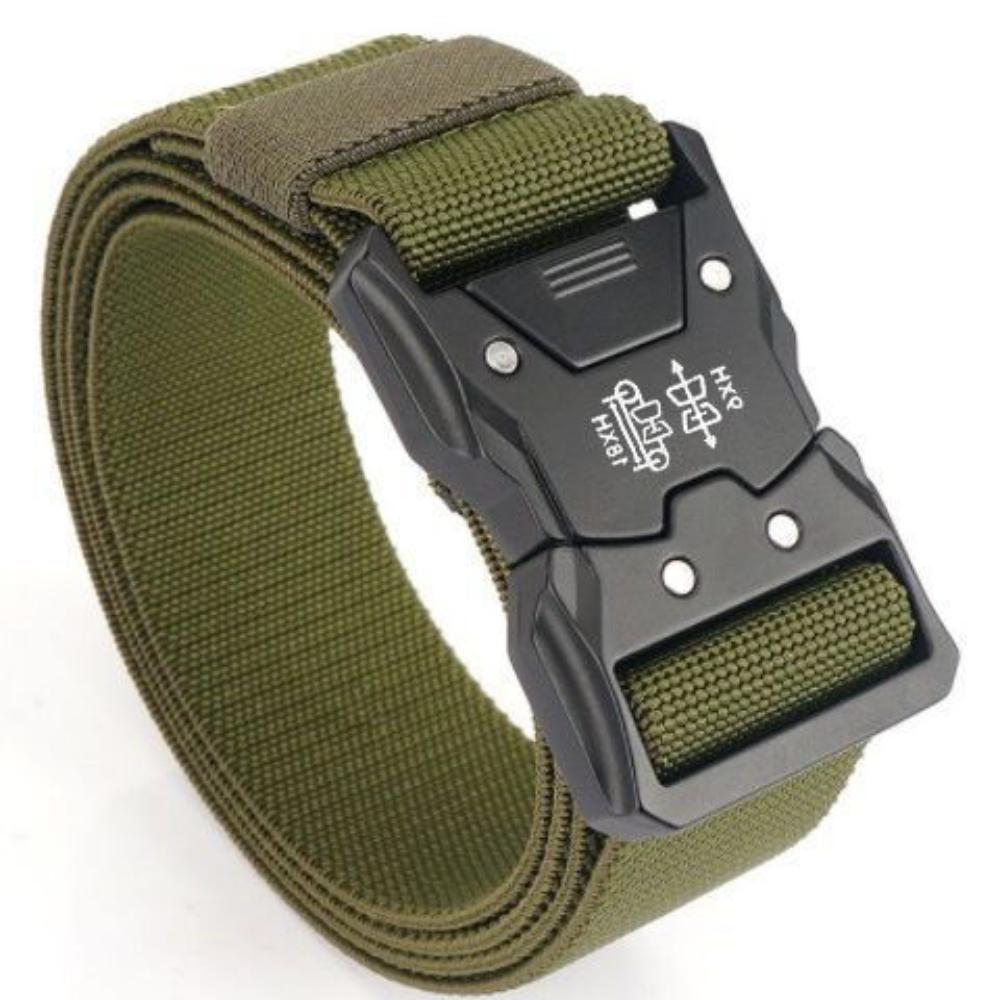 

Чоловічий тактичний нейлоновий ремінь Простий, стильний, для активного відпочинку, для військових тренувань, повсякденний полотняний ремінь для штанів, зручний, міцний армія зелений колір
