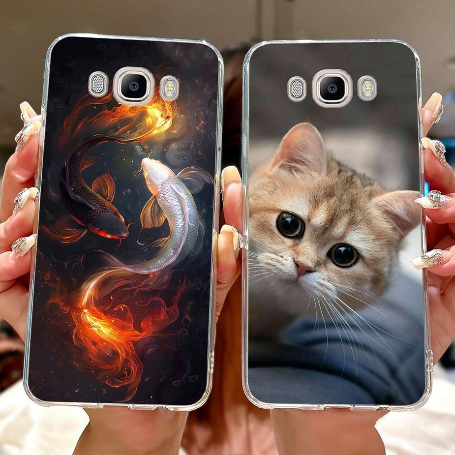 For Samsung Galaxy J5 2016 Case SM-J510F Luxury Fashion Painted Cover Soft Slim Phone Case For Samsung J3 J5 J7 2016 Fundas Bags