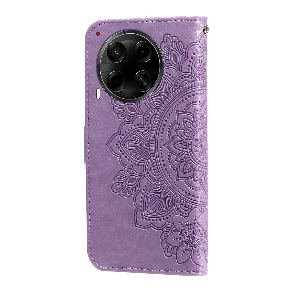 For TECNO Camon 30S Pro 4G/Camon 30S 4G Case Floral Pattern PU Leather Wallet Stand Phone Cover