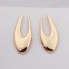 Hollow Open Oval U Shape Drop Earrings for Women European Big Geometric Dangle Earrings Vintage Party Simple Trendy Jewelry Gift