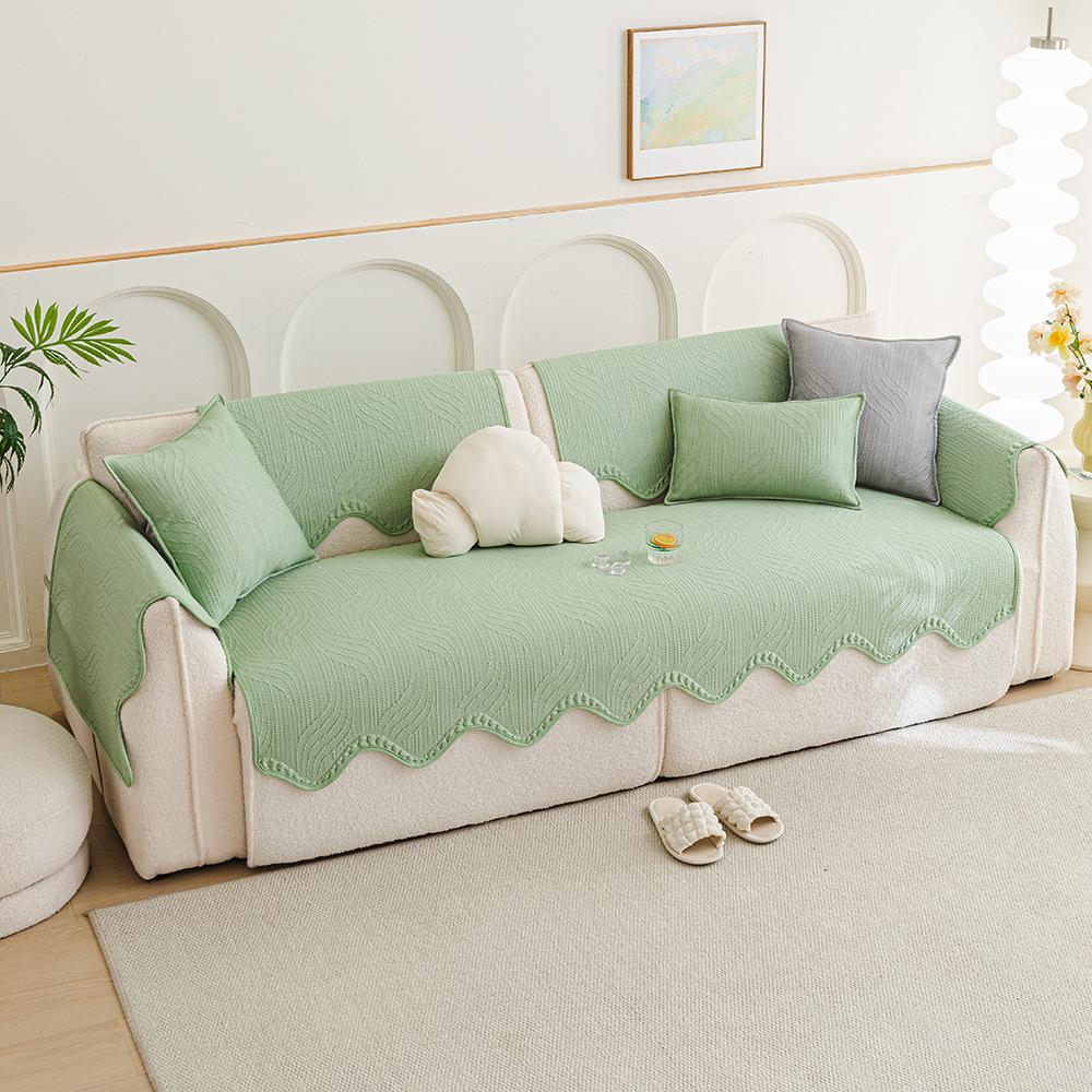 Special-Shaped Irregular Sofa Cushion  New Summer Cool Ice Silk Non-Slip Seat Cushion Summer Sofa Cover Cover Cloth