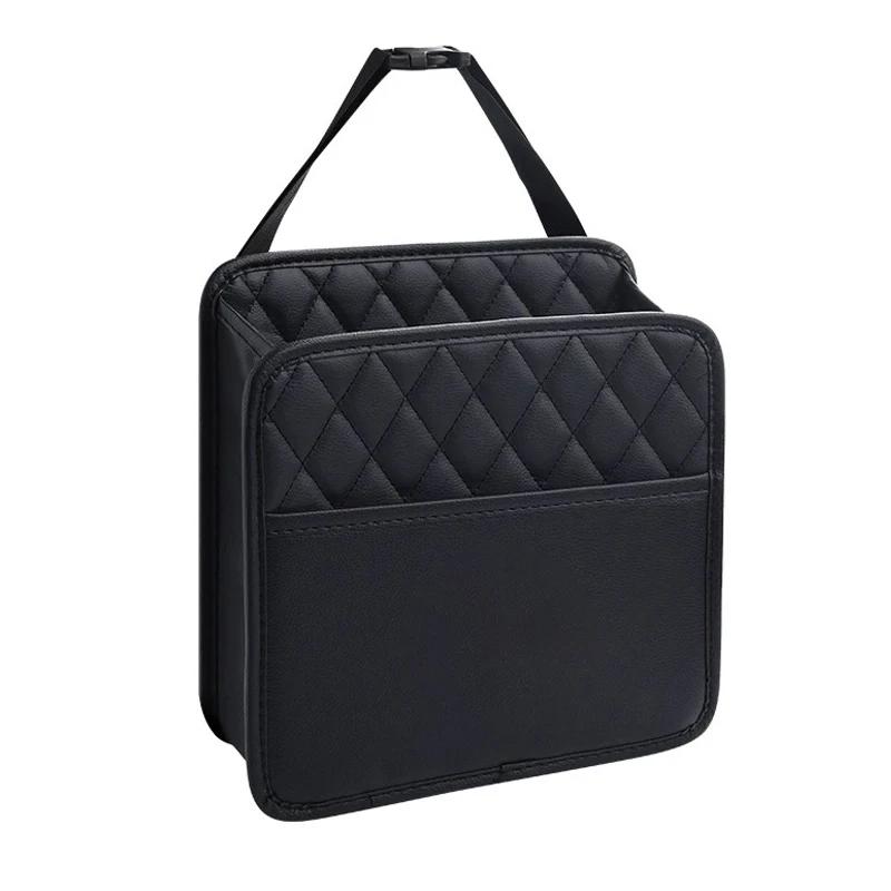 AAGL1 1Pcs Car Seat Storage Bag Leather Storage Bag Accessories For Suzuki S-Cross Swift SX4 Vitara Jimny Grand-Vitara Alto Ciaz Lgnis