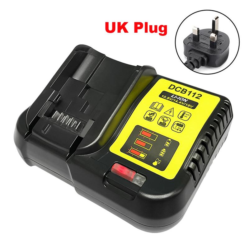 NEW Upgraded DCB112 Battery Charger For Dewalt 10.8V 12V 14.4V 18V 20V DCB206 DCB205 DCB204 DCB203 DCB120,DCB107 DCB115 DCB105