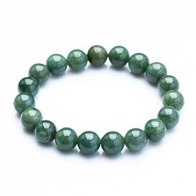 Brățară din jad autentic, piatră naturală, jad puternic, jad Myanmar [Kyojudo] (10mm, 16cm)