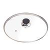 maxcook Glasdeckel mit Rand aus 304 Edelstahl