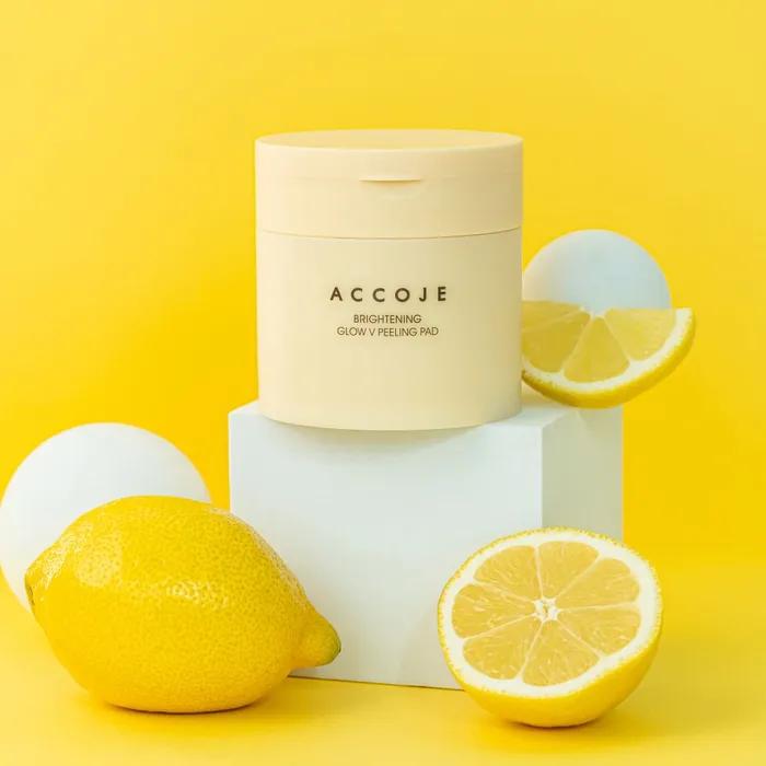 ACCOJE Brightening Glow V Peeling Pad Tone-Up Pad 70 Sheets/150ml