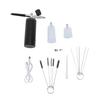 Airbrush Kit with Compressor 30PSI Rechargeable Cordless Air Brush Set with Nozzle Cleaning Brush Set for Nail Art Makeup Cake Decor Digital Display