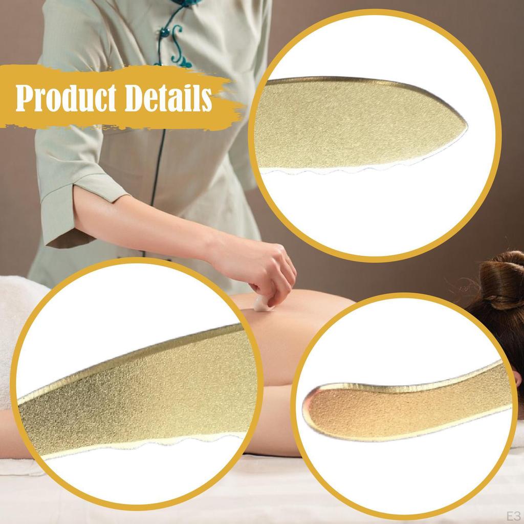 Устройство Гуа Ша, ручной медный инструмент для гладких поверхностей на спине и шее