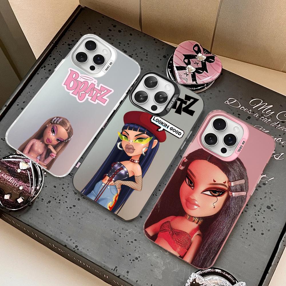 Lovely Doll Bratz Phone Case For IPhone 16 15 14 13 12 11 Pro Max X XR XSMAX 8 7 Plus Matte Shockproof Back Cover