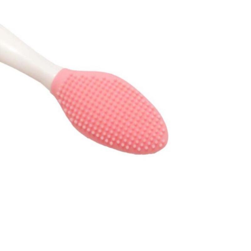 

Soft 1pc Handheld Silicone Face Care Clean Brush Exfoliator Removal Blackhead розовый