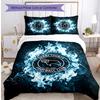 Set Lenzuola Stampato Derby County Football 3 Pezzi, Confortevole Set Copripiumino per Camera da Letto Amico della Pelle