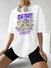 Purple Stay Trippy Mushroom T Shirt Tees Fashion T Shirt Summer Casual Tops Unsiex Funny Trip Tshirts Streetwear