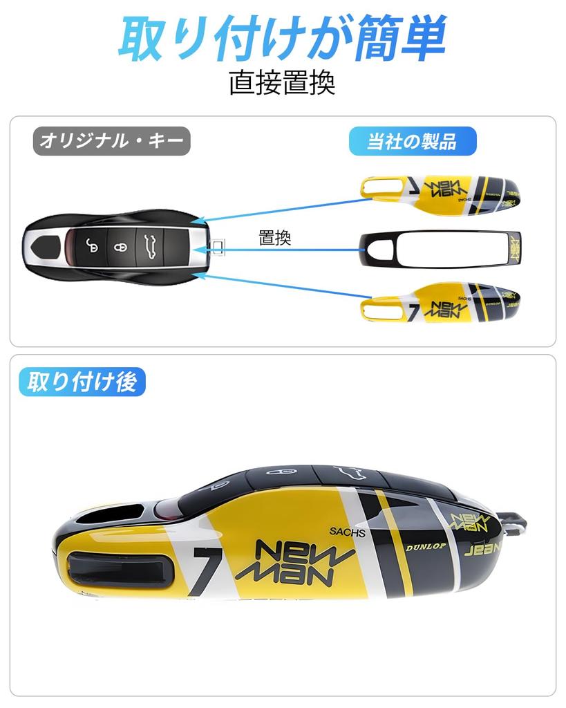 Porsche Macan Panamera 911 Schlüsselanhängerhülle, Porsche Cayenne Schlüsselanhänger Schlüsselkette Schlüsselhülle 718 Cayman Boxster Zubehör (Nr. 7 Gemälde)