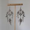 Stainless Steel Star Heart Dangle Earrings Gothic Punk Hollow Drop Hoop Earrings For Women Men Y2K Jewelry