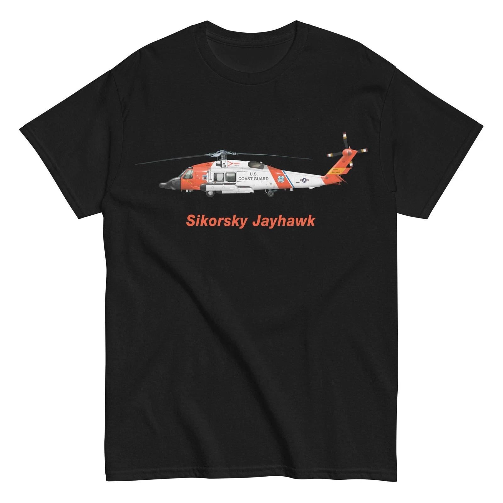 

Футболка Flyboy Toys с изображением вертолета Sikorsky MH-60 Jayhawk - Персонализированная с номером N# L