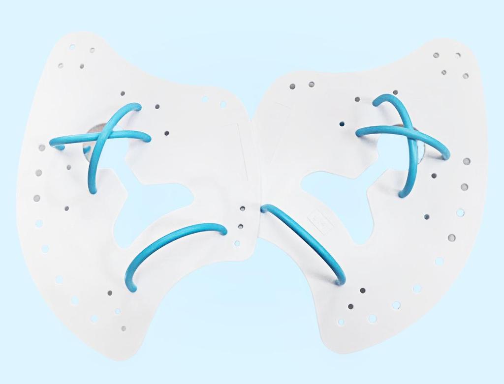 Axe-Style Sculling Hand Paddles for Adult and Child Swimming Training