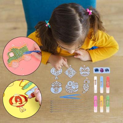 DIY-Kristallfarben-Kunst- und Bastelsets, Kunstset, Lernspielzeug, Malerei