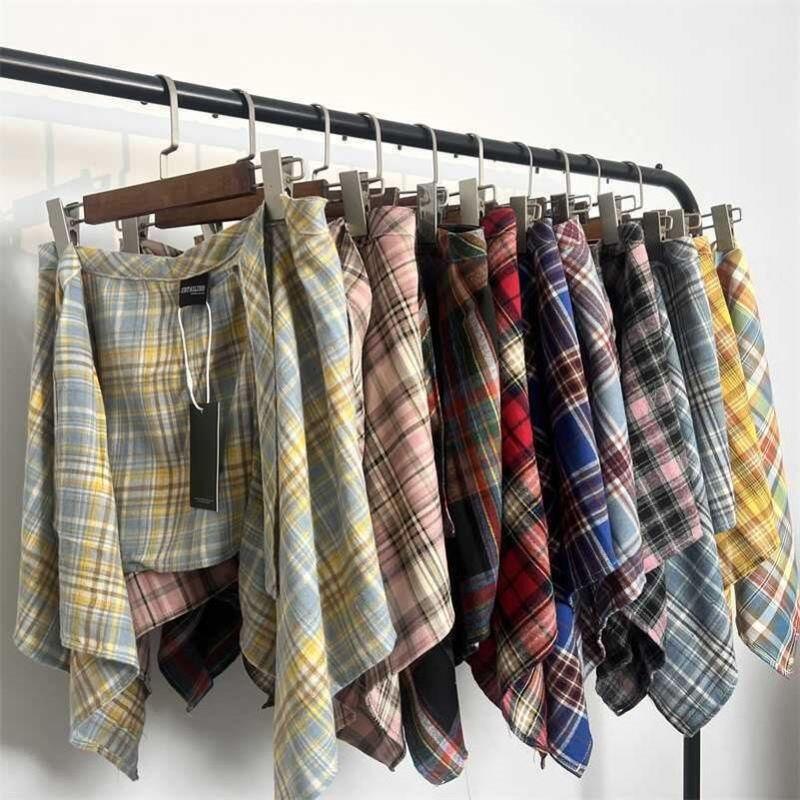 Plaid Skirt Layering Jeans - Autumn & Winter Butt-Covering Enhancement Pants